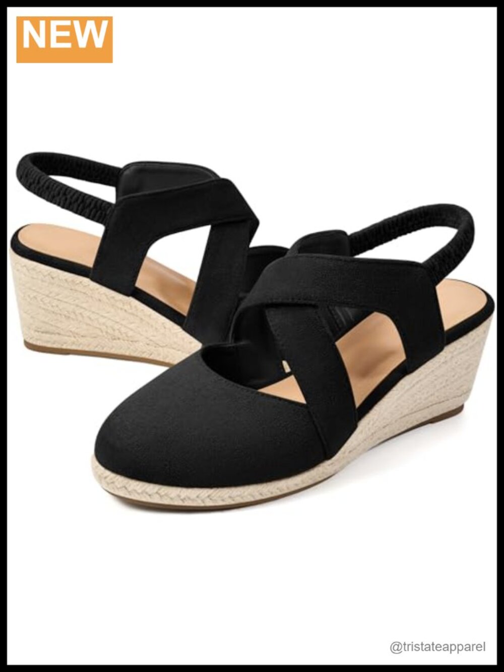 Espadrilles Wedge Sandals Closed Toe Ankle Strap Platform Heels Faux Suede